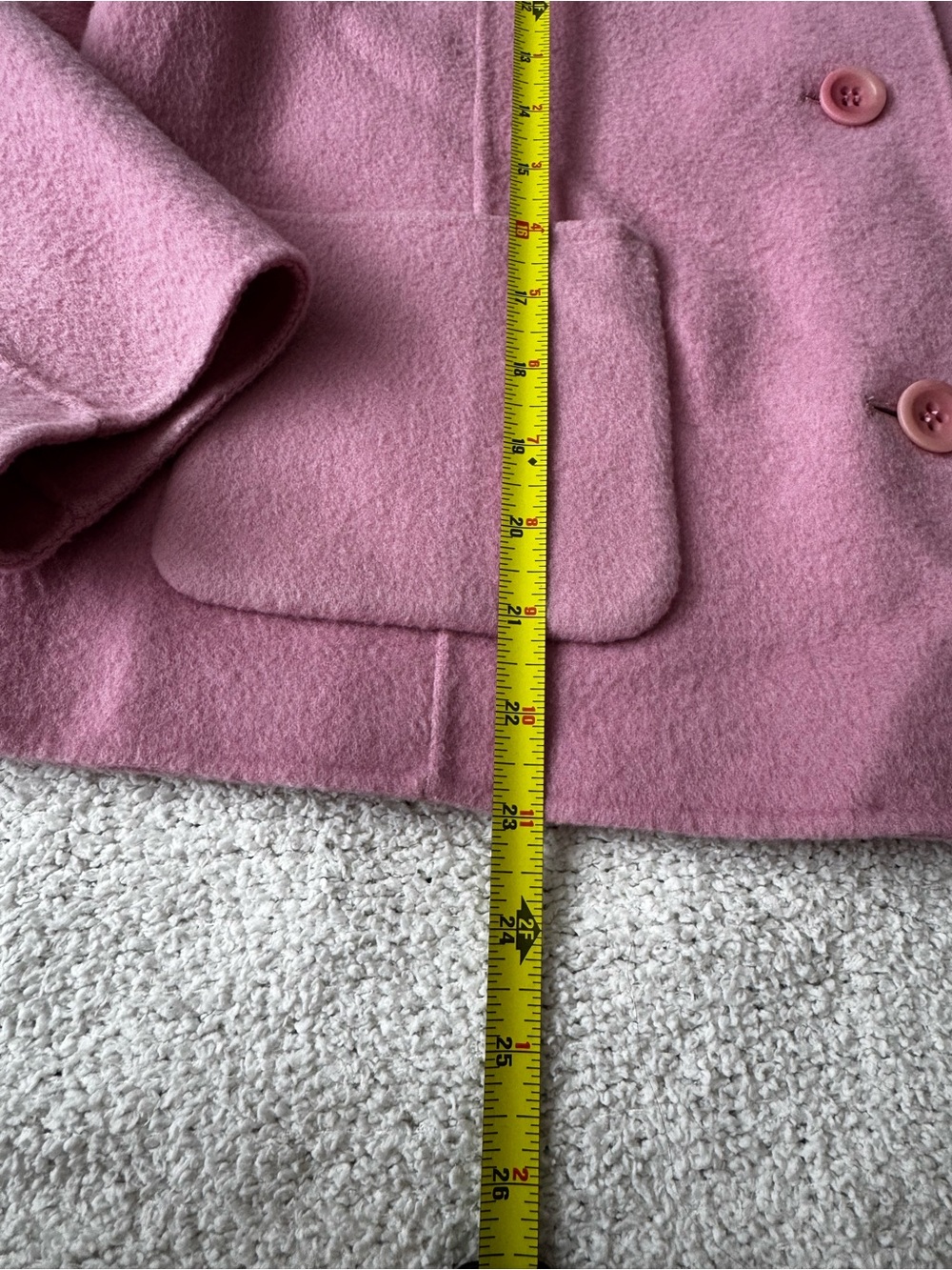 Talbots Pink Wool Blend Jacket | Women’s Small | Quiet Luxury | Old Money Chic - Picture 6 of 7